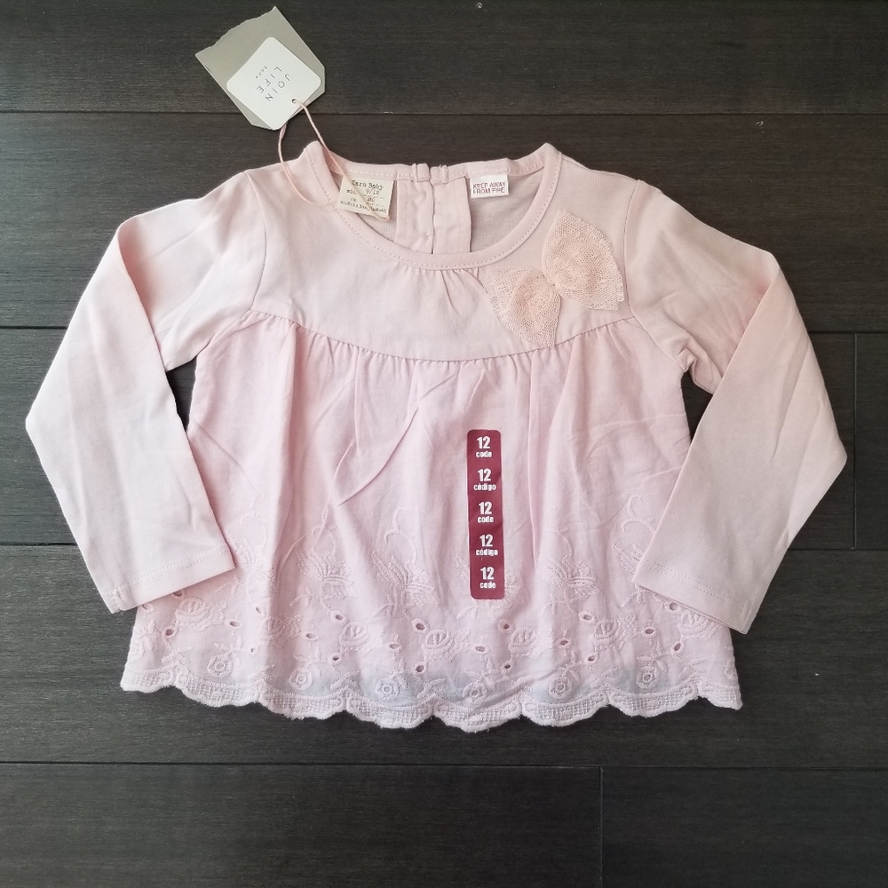 NWT Zara knit top with lace detail